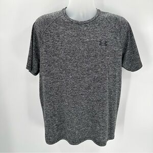 Under Armour The Tech Tee Men’s L Gray Athletic Workout Gym T-shirt LG Short slv